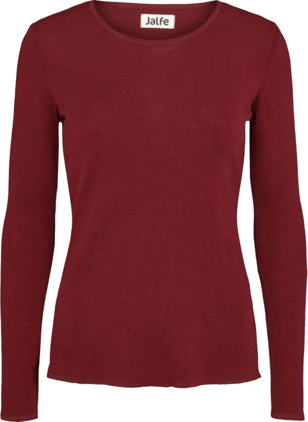 Shirt Wool - Donkerrood