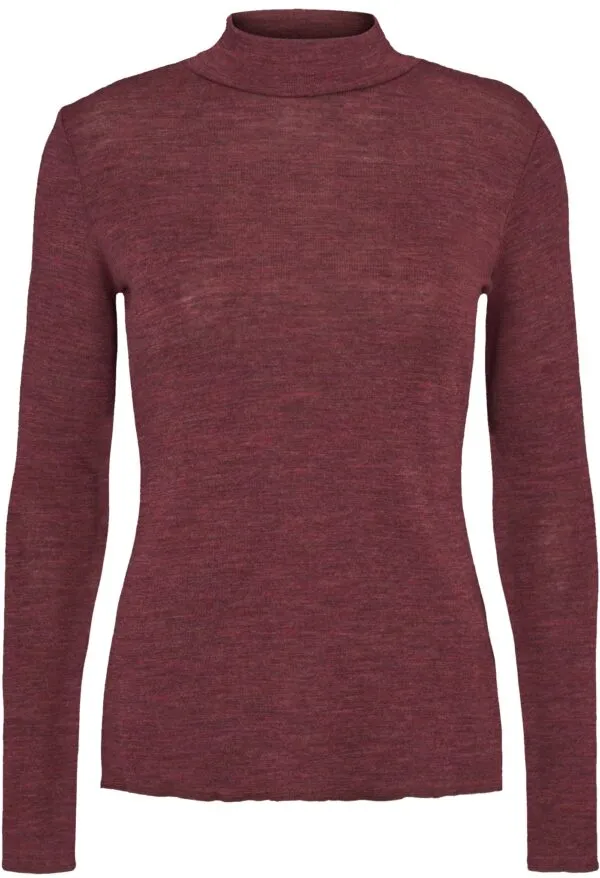 Turtleneck Wool - plum