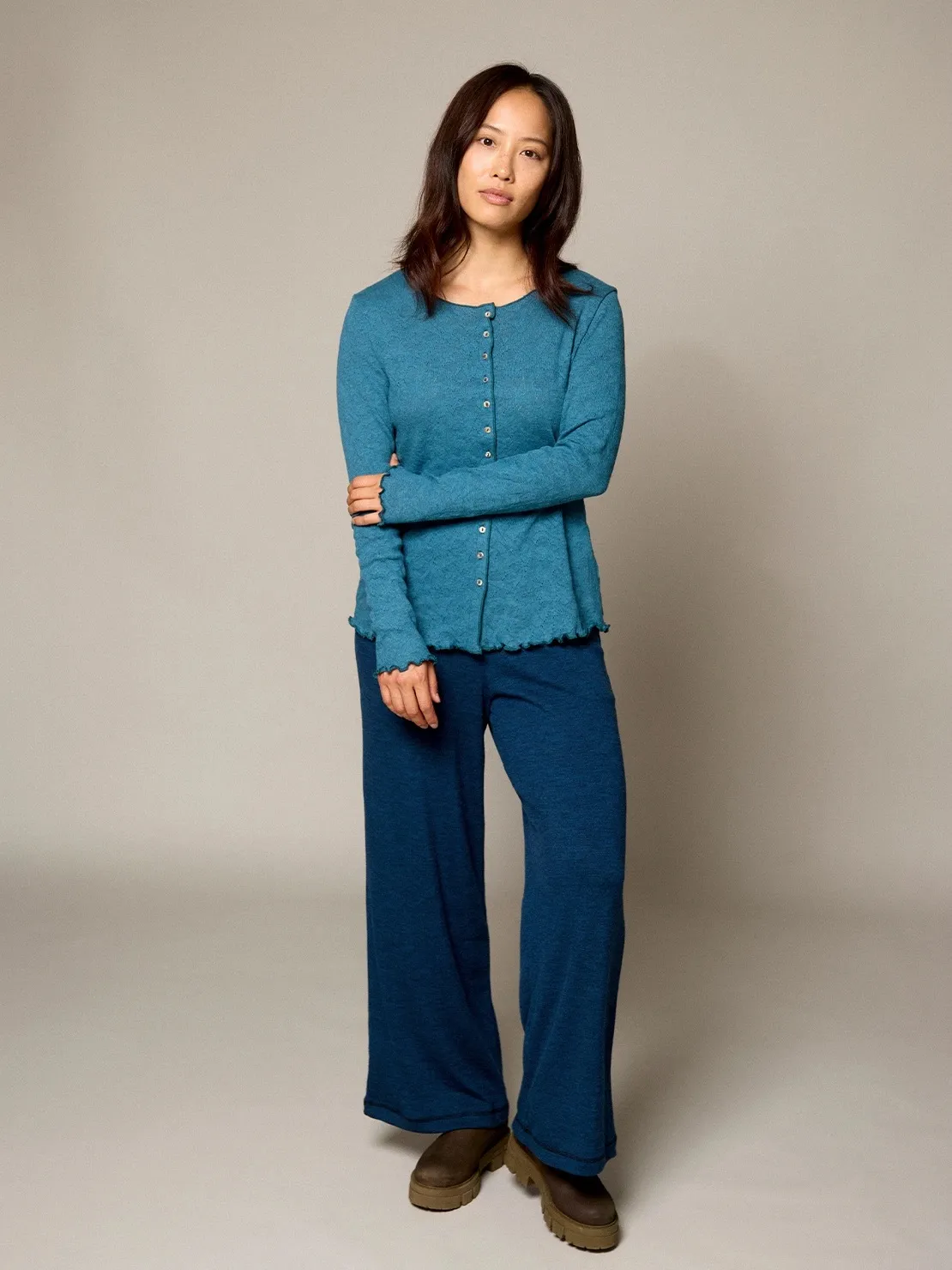 Karla pants rib - petrol - Afbeelding 5