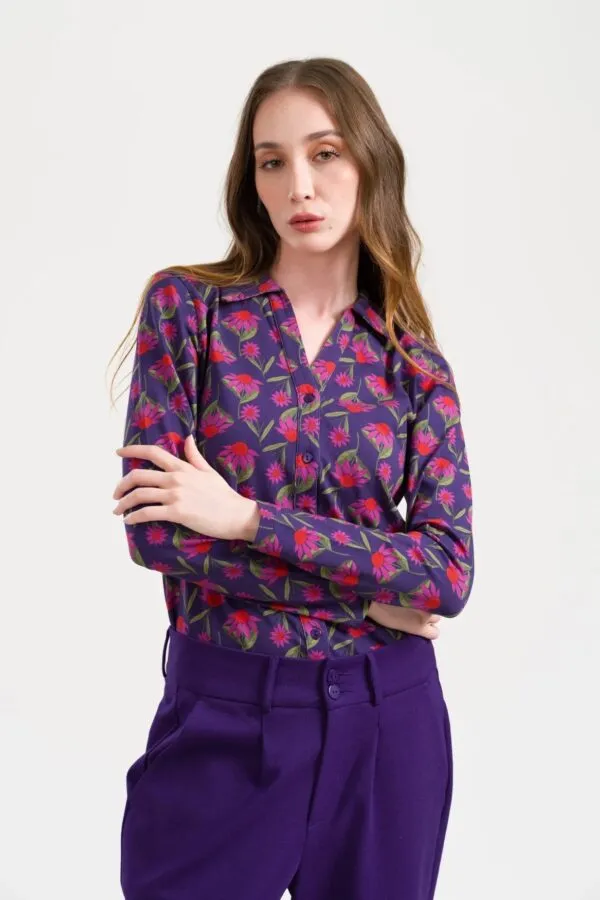 Lena Blouse LS Aurelia - Paars