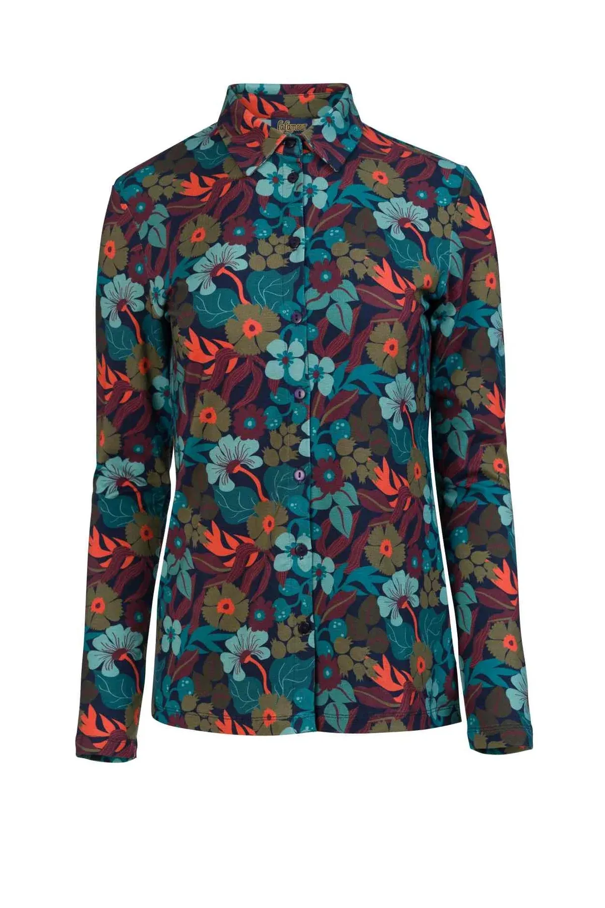Sill Blouse Slow Bloomer - Navy - Afbeelding 5