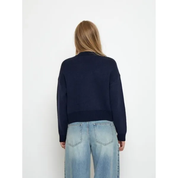 PCSindy Knit Bomber - Blauw