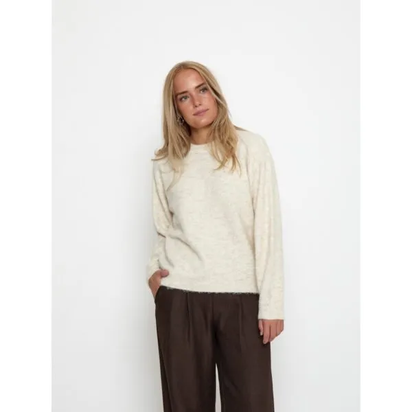 PCSylvie RWS GRS Knit Pullover - Off white