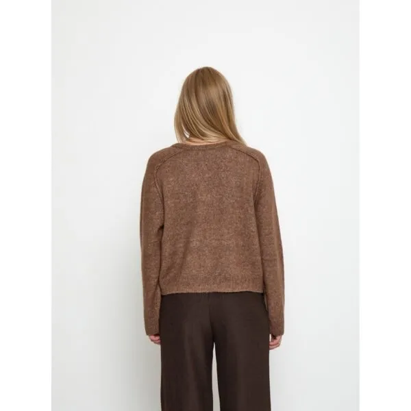 PCTirna RWS V-neck Pullover - Walnut