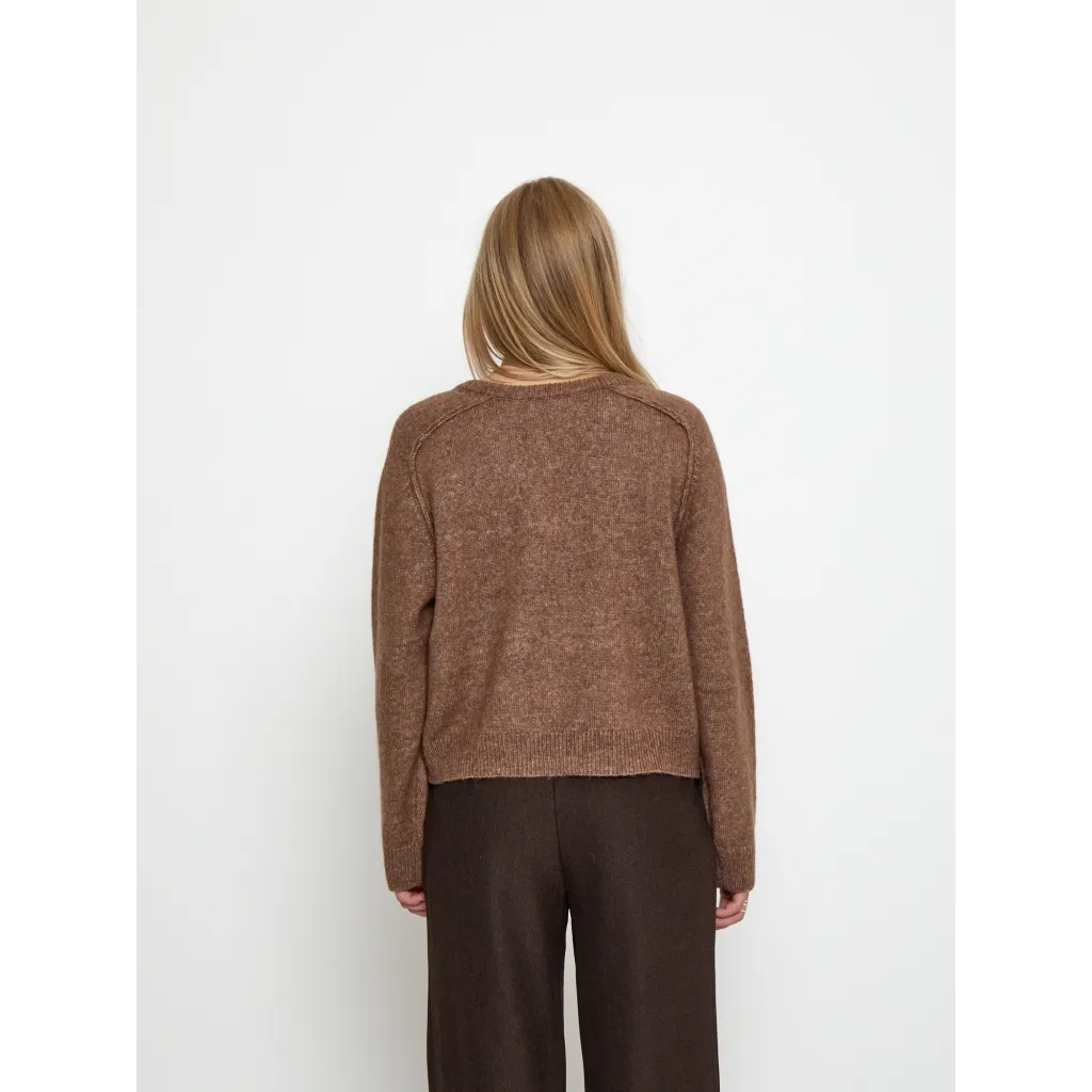 PCTirna RWS V-neck Pullover - Walnut - Afbeelding 2