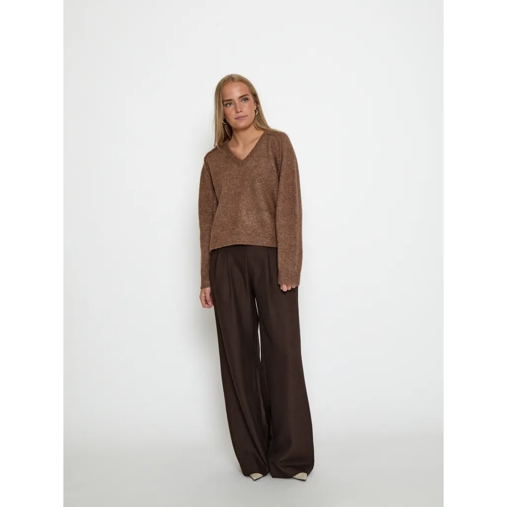 PCTirna RWS V-neck Pullover - Walnut - Afbeelding 5