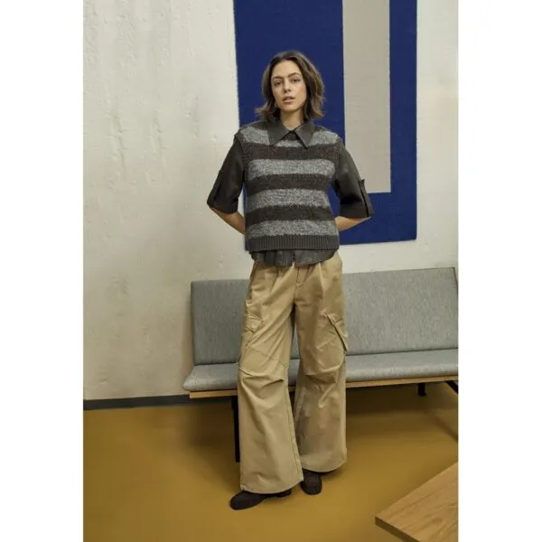 PCSatina Knit Spencer - Bruin