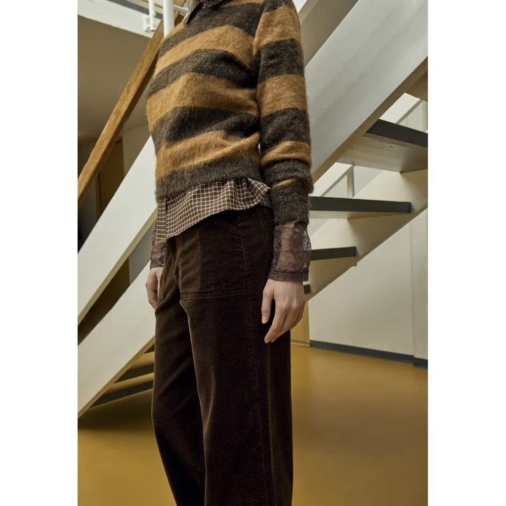 PCFione Corderoy Straight Jeans - Bruin - Afbeelding 2