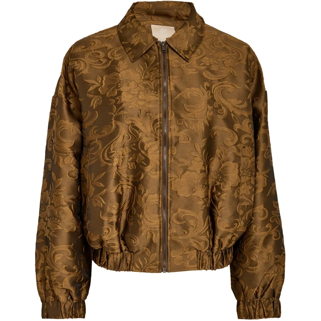 PCSandrine Jacquard Jacket - Okergeel - Afbeelding 4