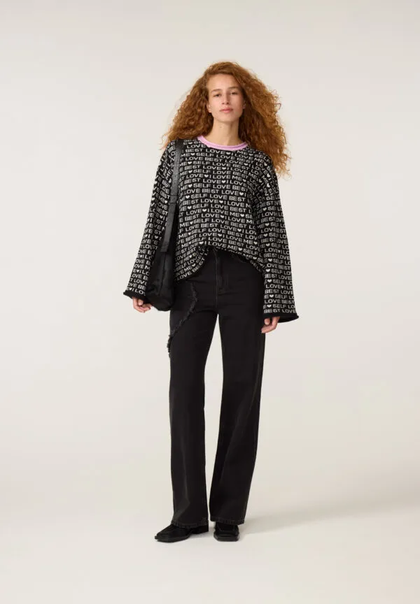 Love Letter Pullover - Zwart