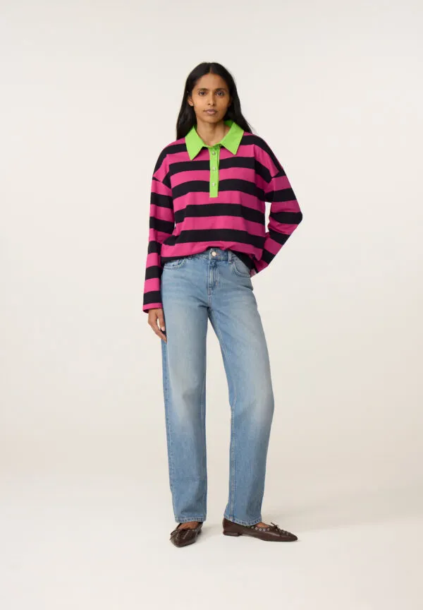 Paula Sweater - Cocoa/Fab Fuchsia