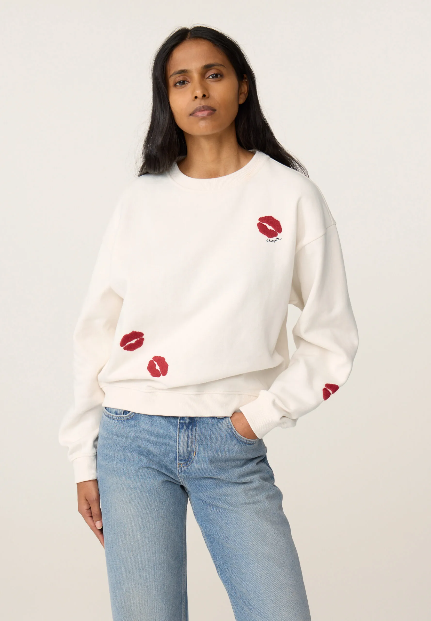 Terry Kiss Sweater - Cosy White
