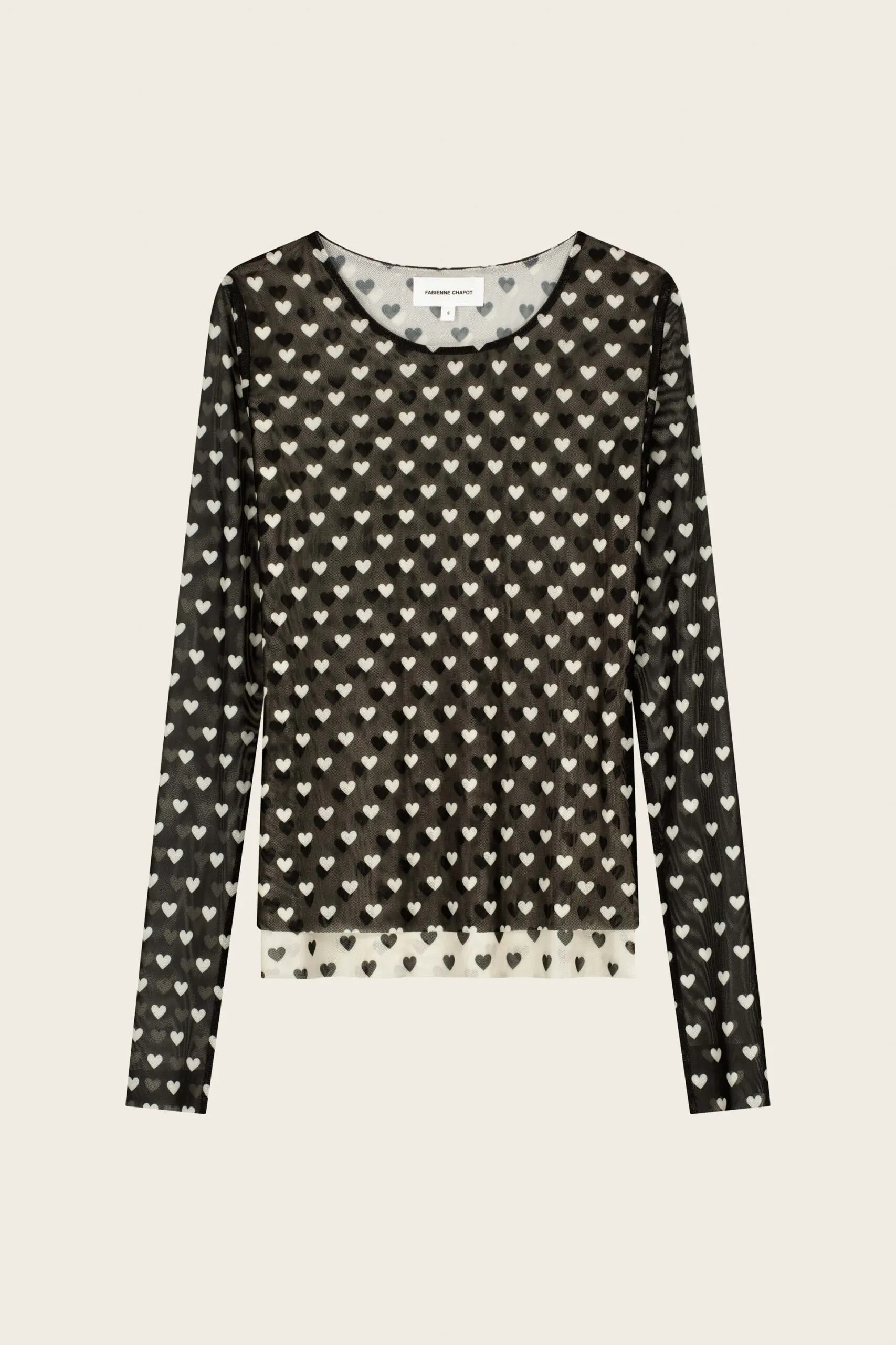 Junna Top - Cosy White/Black - Afbeelding 5