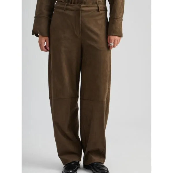MSAlva Mid Waist Pant - Donkergroen