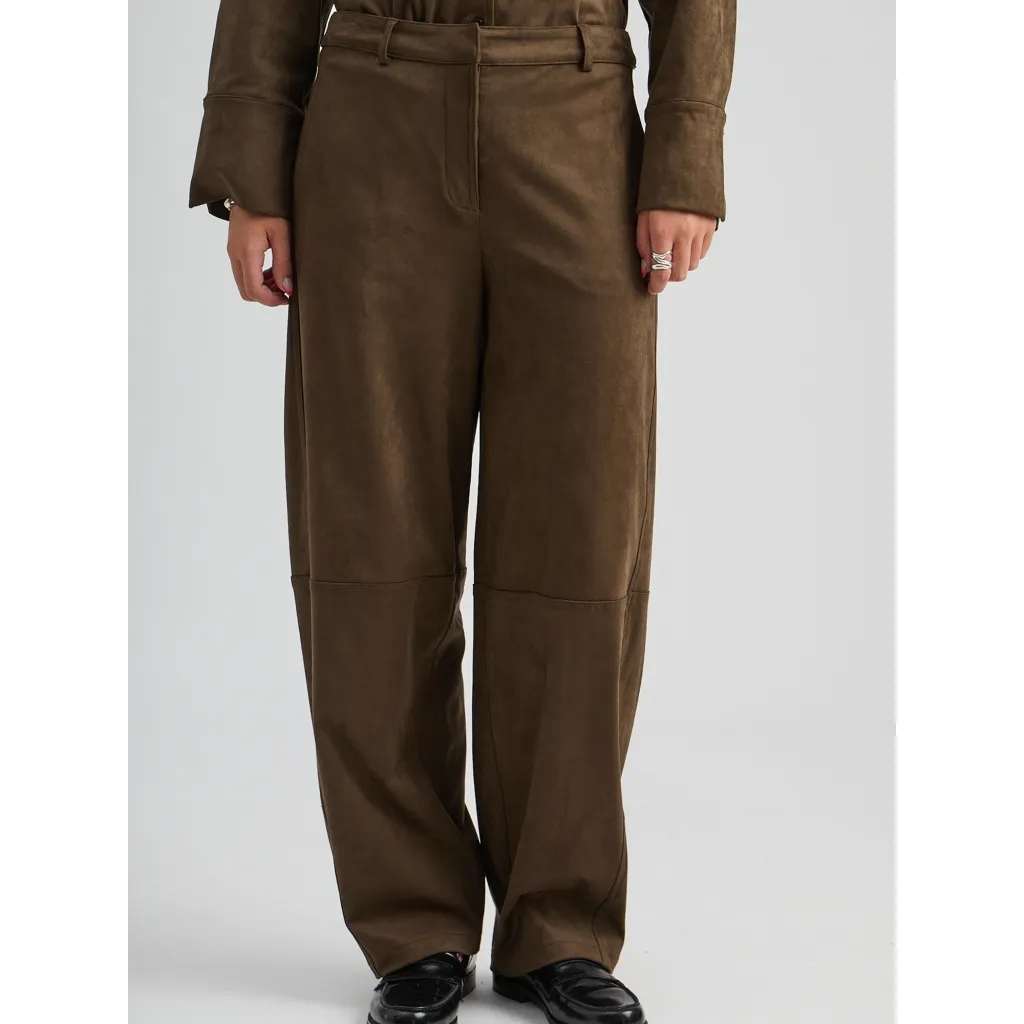MSAlva Mid Waist Pant - Donkergroen