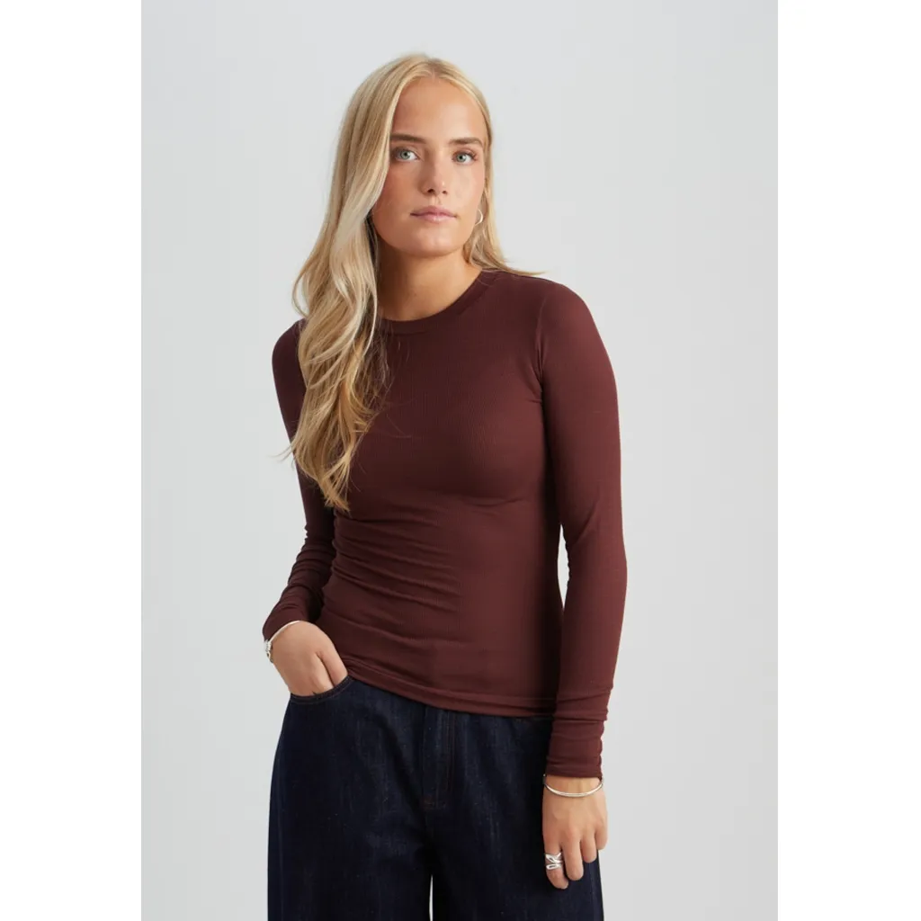 Milli Long Sleeve T-Shirt - Donkerrood