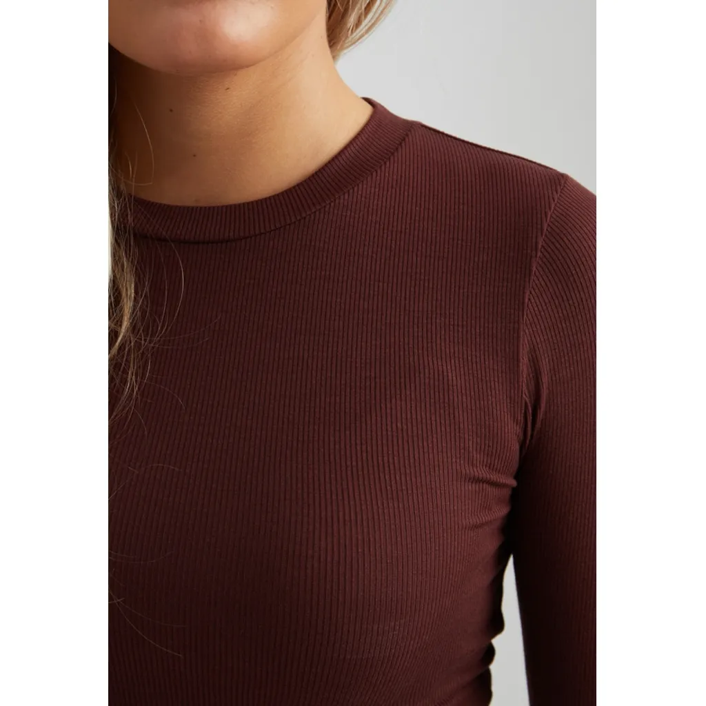Milli Long Sleeve T-Shirt - Donkerrood - Afbeelding 3