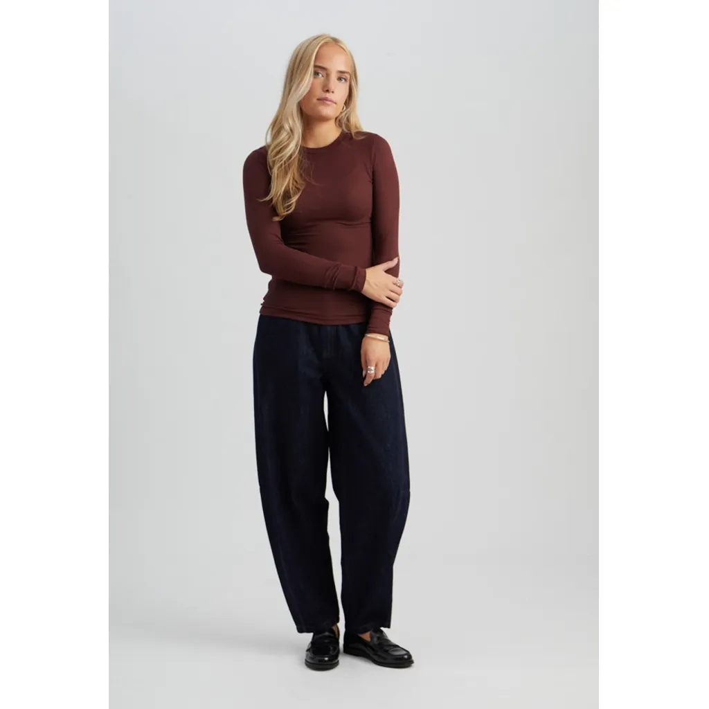 Milli Long Sleeve T-Shirt - Donkerrood - Afbeelding 4