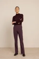 Reggie col pullover - Aubergine