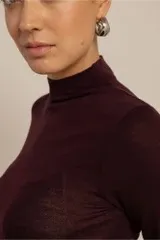 Reggie col pullover - Aubergine - Afbeelding 3