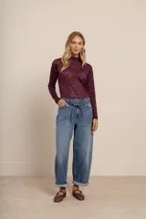 Reagan lace top - Blackberry