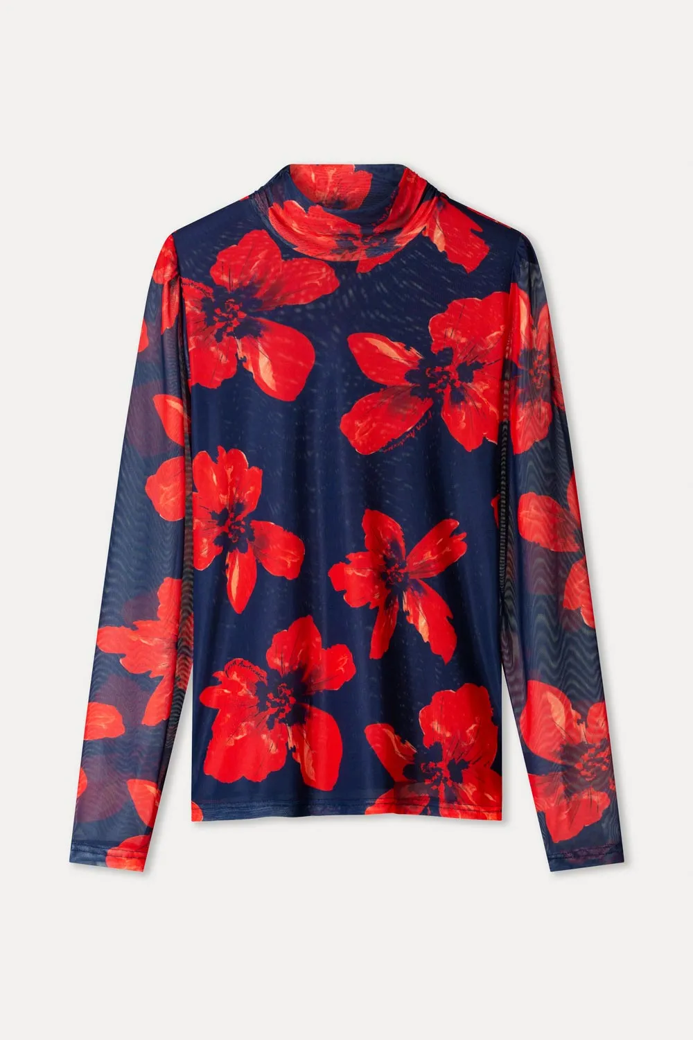 TURTLENECK - Romi Mesh Bloom Rouge - Multi color - Afbeelding 5