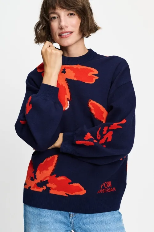 PULLOVER - Alicia Bloom Rouge - Multi color - Afbeelding 5