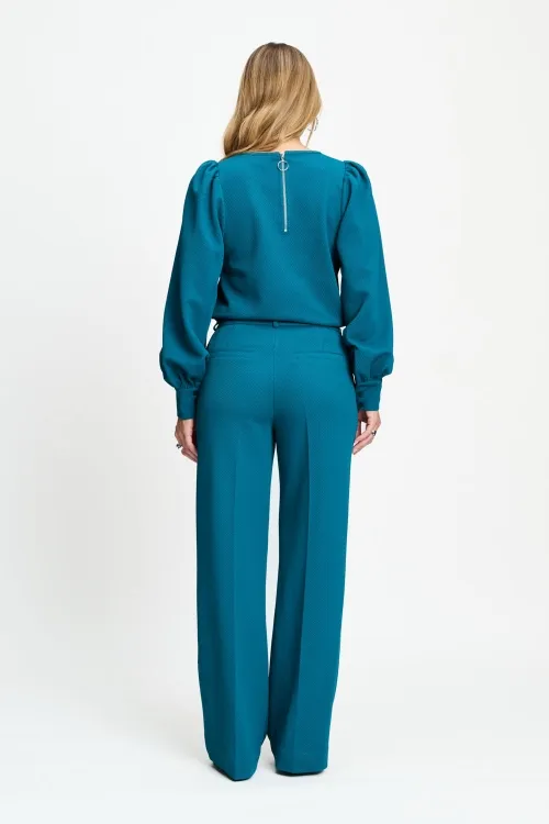 PANTS - Lara Teal Green - Groen - Afbeelding 3