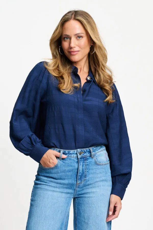 BLOUSE - Ivy Eternal Blue - Blauw
