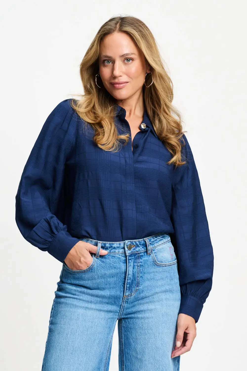 BLOUSE - Ivy Eternal Blue - Blauw