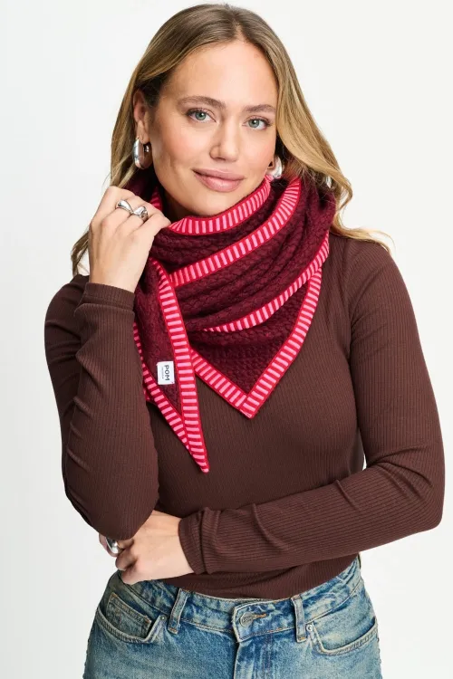 SHAWL - Hero Burgundy Red - Rood