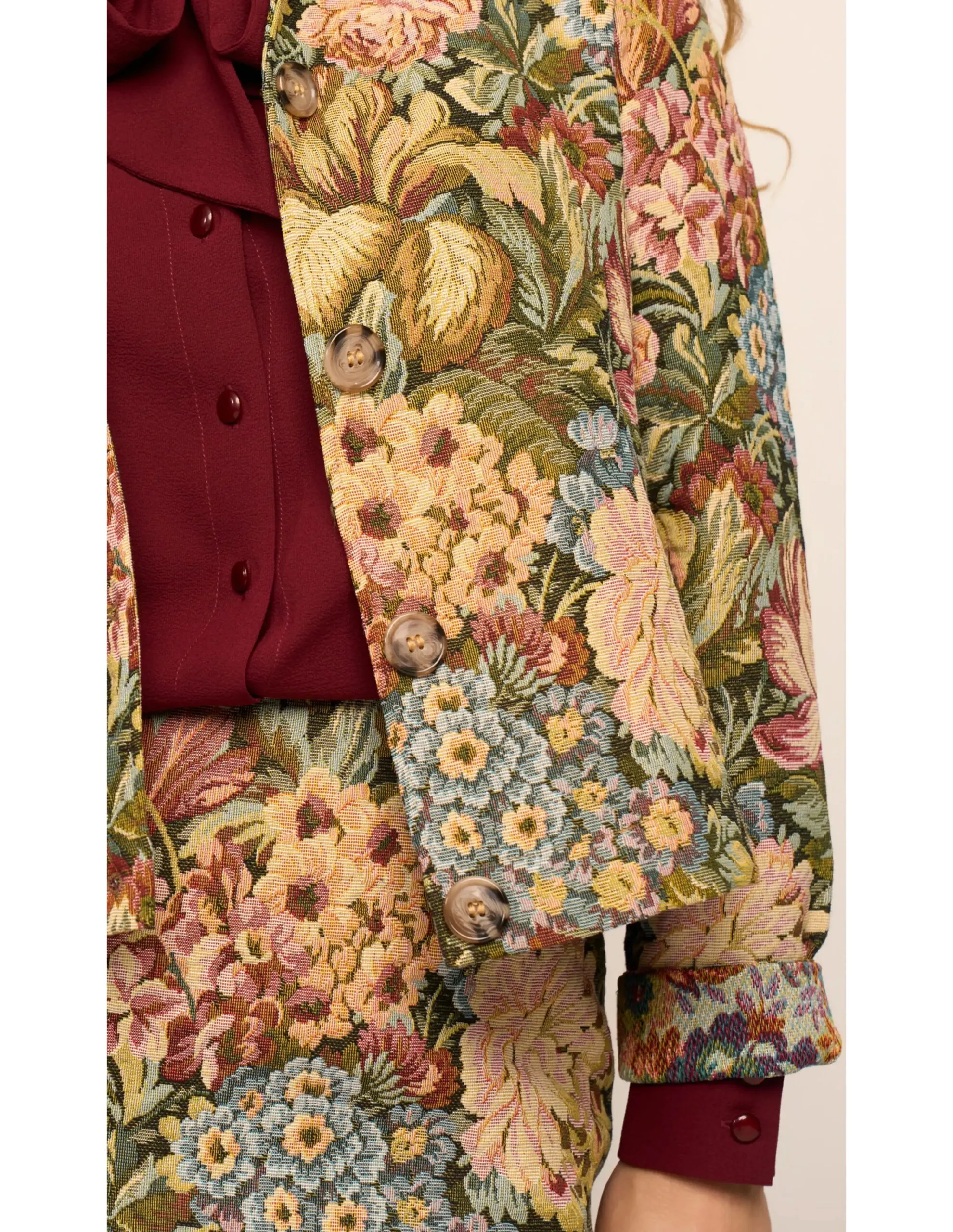 Cecil Jacket Babele Botanical Brocade - Multi color - Afbeelding 3
