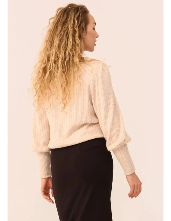 Maya Pullover Cable - Creme wit