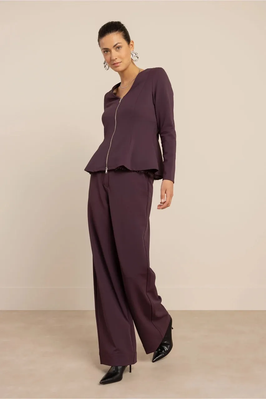 Luz twill trousers - Aubergine - Afbeelding 2