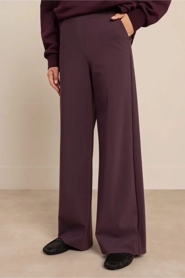 Lexie bonded trousers - Aubergine