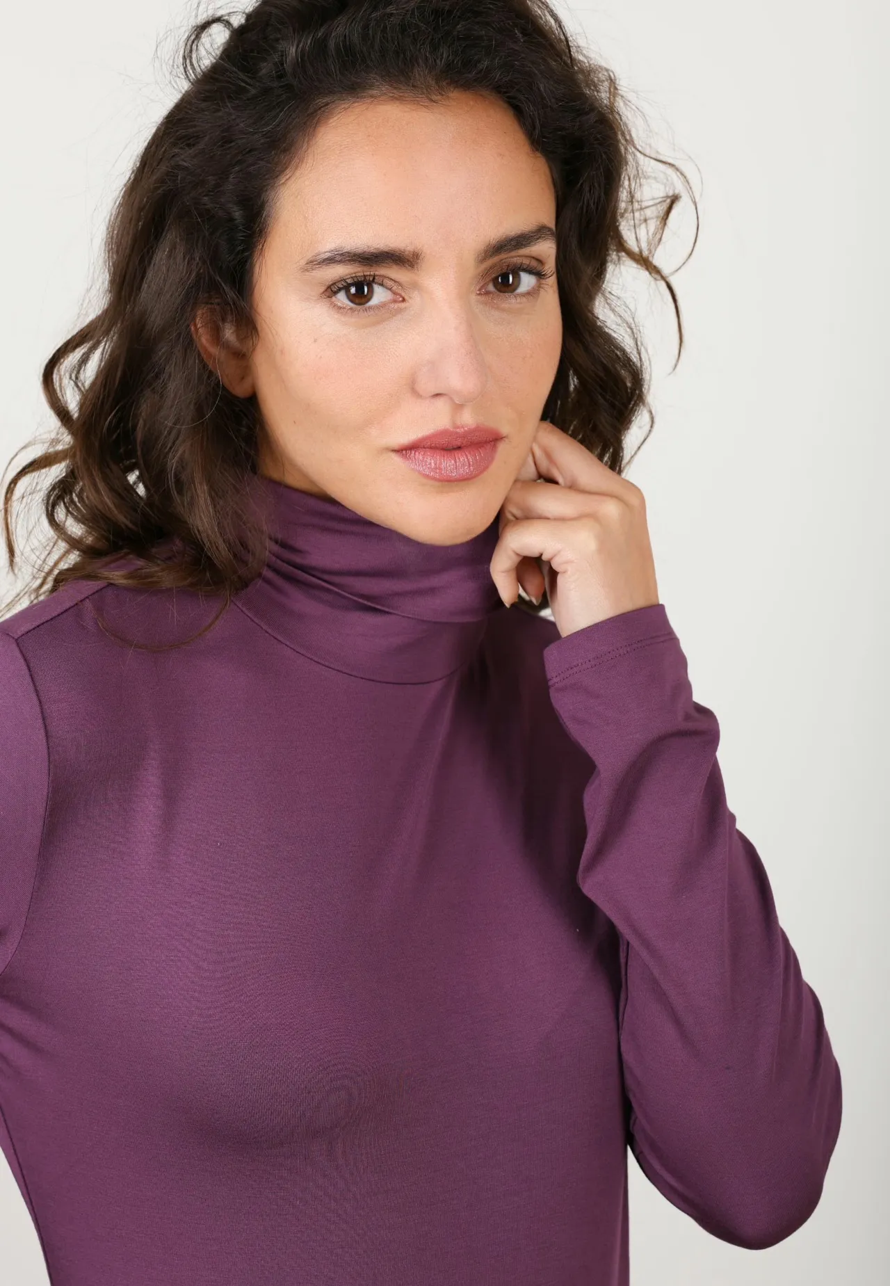 Turtleneck - plum - Afbeelding 3