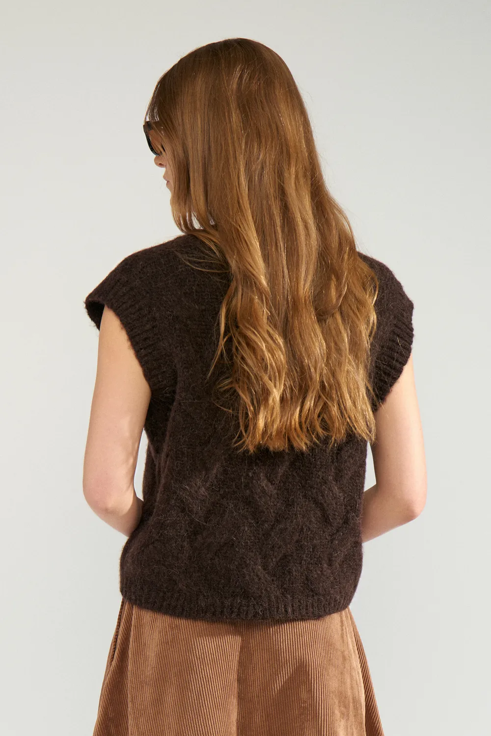Nualmas Knitted Vest - Bruin - Afbeelding 2