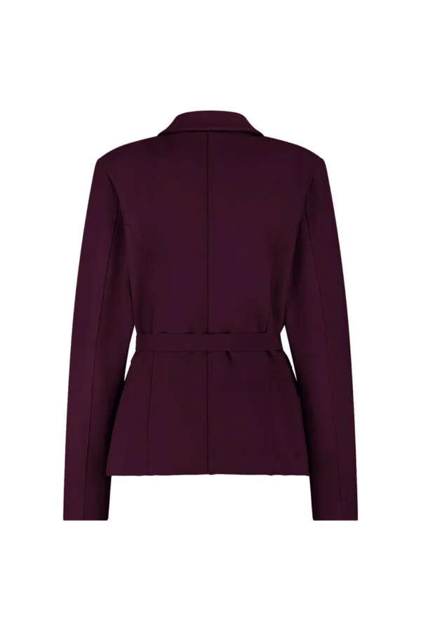 Elin bonded blazer - Blackberry