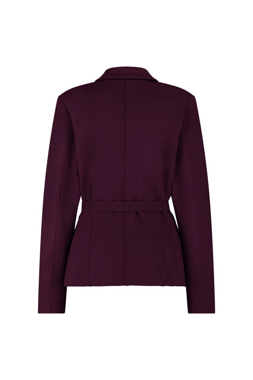 Elin bonded blazer - Blackberry - Afbeelding 2