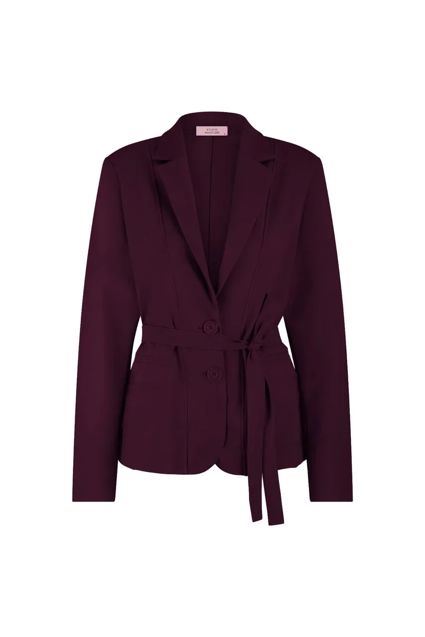Elin bonded blazer - Blackberry - Afbeelding 3