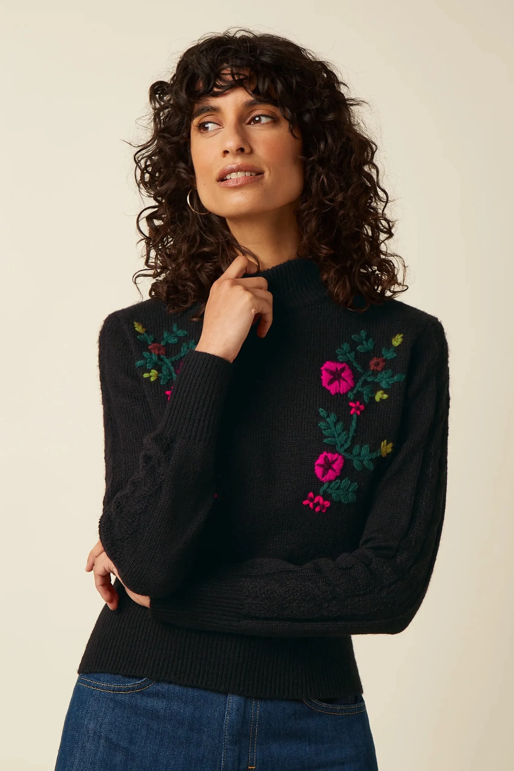 Nilde Top Moss - Zwart