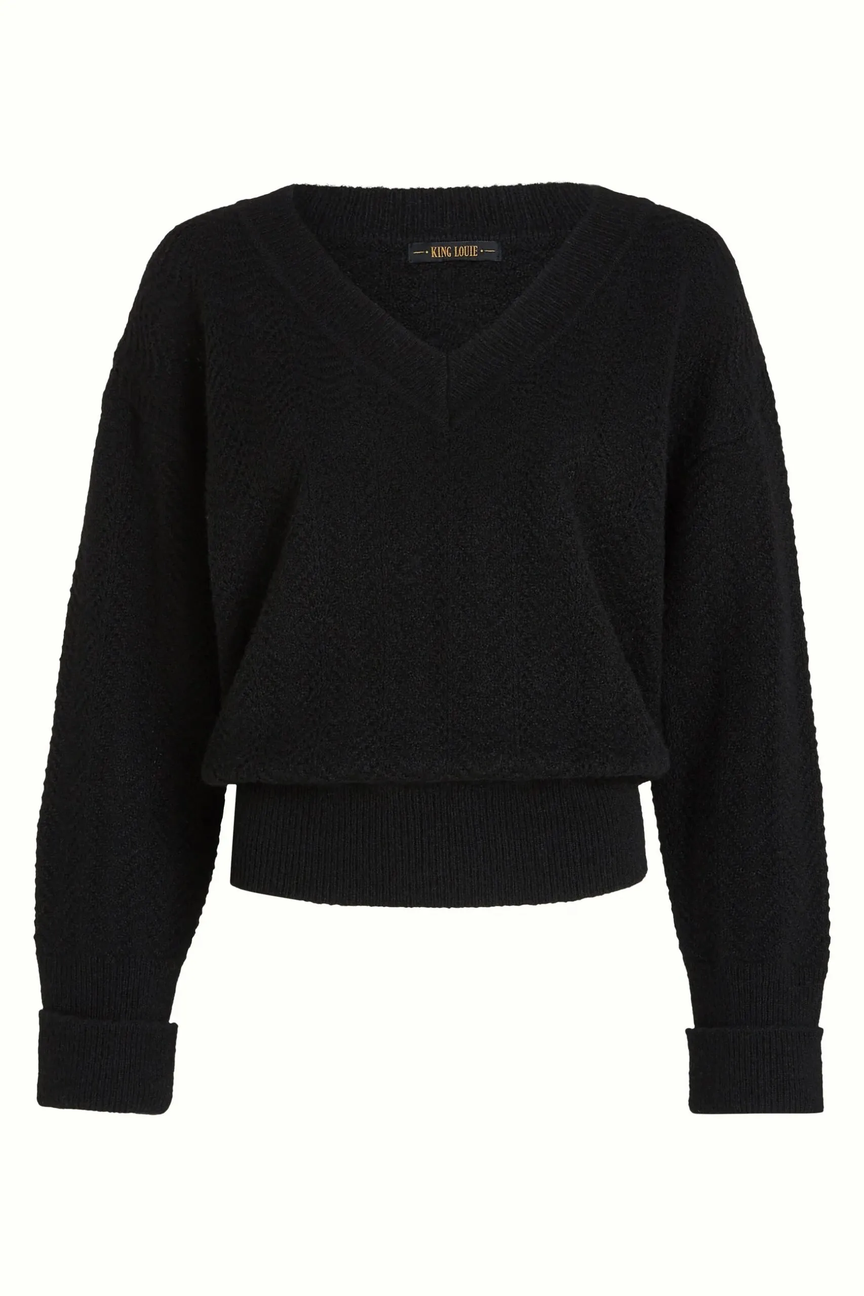 Mauve V Top Fallon - Zwart - Afbeelding 3