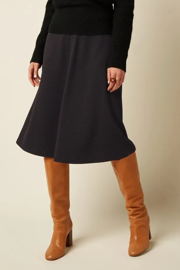 Juno Skirt Mael Jacquard - Zwart
