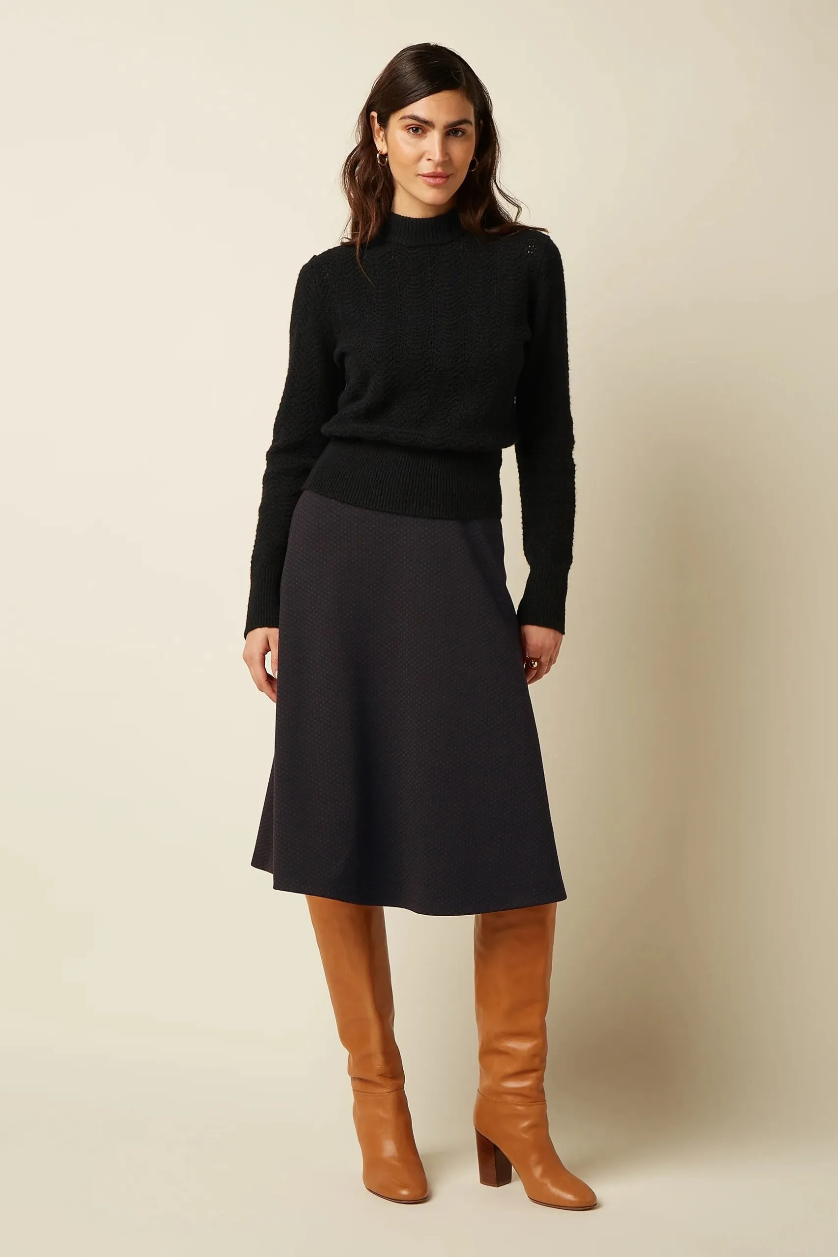 Juno Skirt Mael Jacquard - Zwart - Afbeelding 2