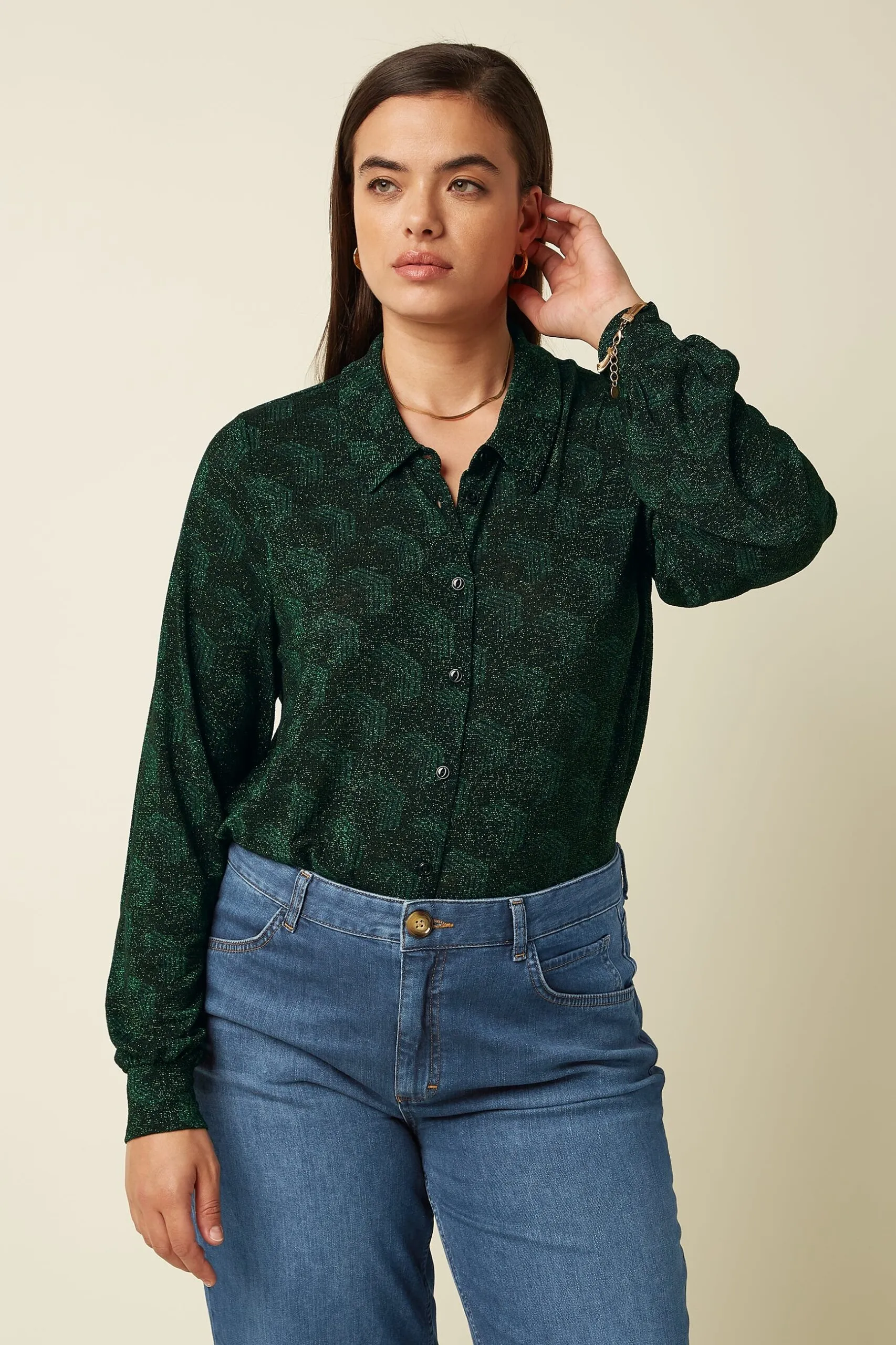 Maisie Blouse Noha - pine green