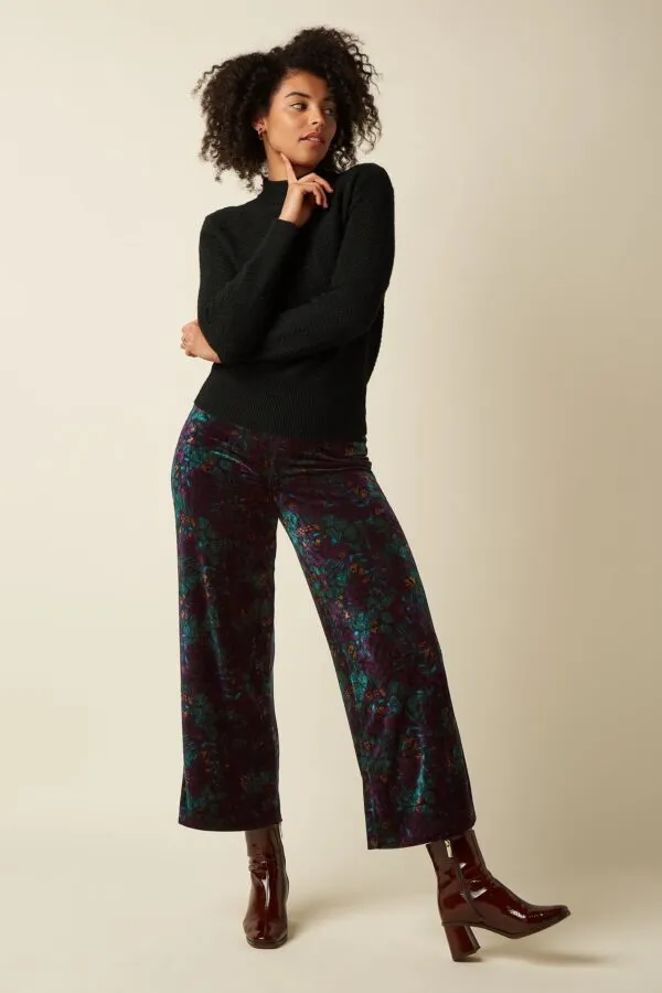 Sara Pants Sierra Velvet - Zwart