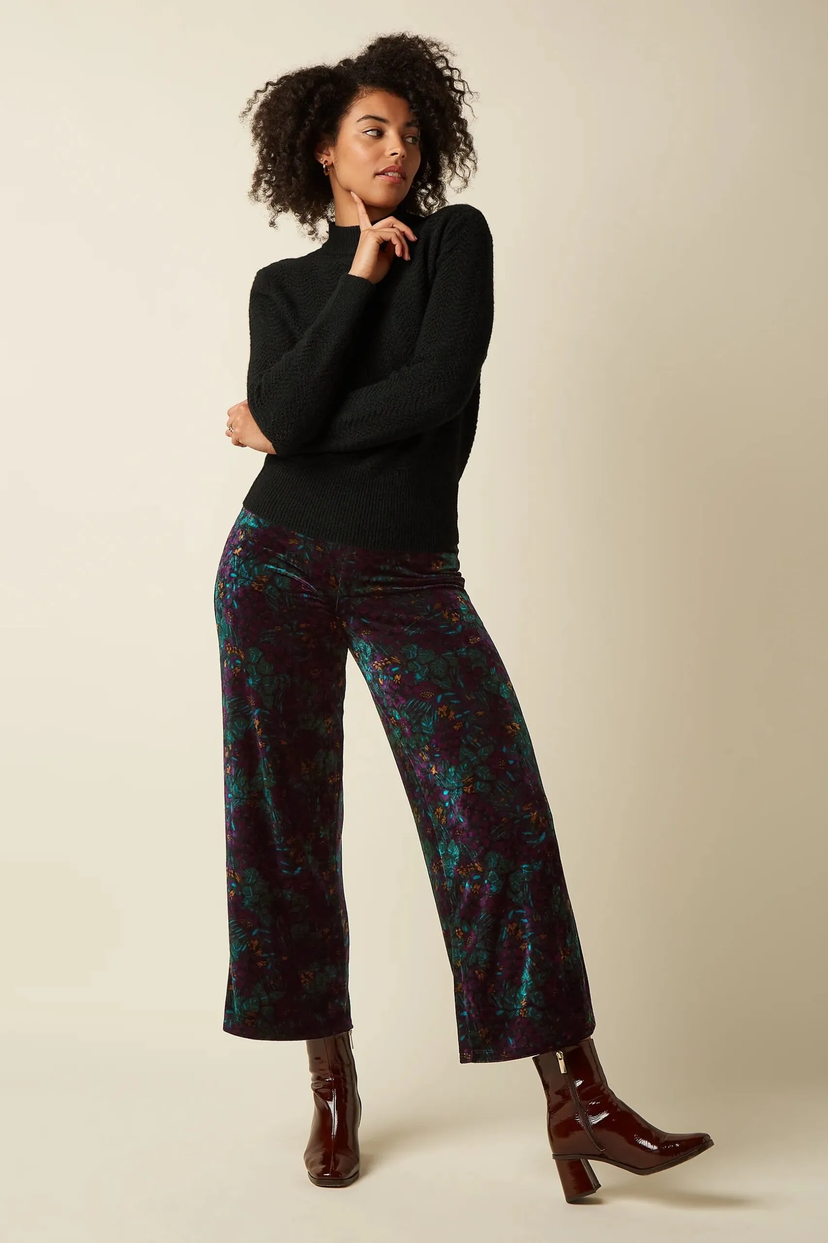 Sara Pants Sierra Velvet - Zwart - Afbeelding 2