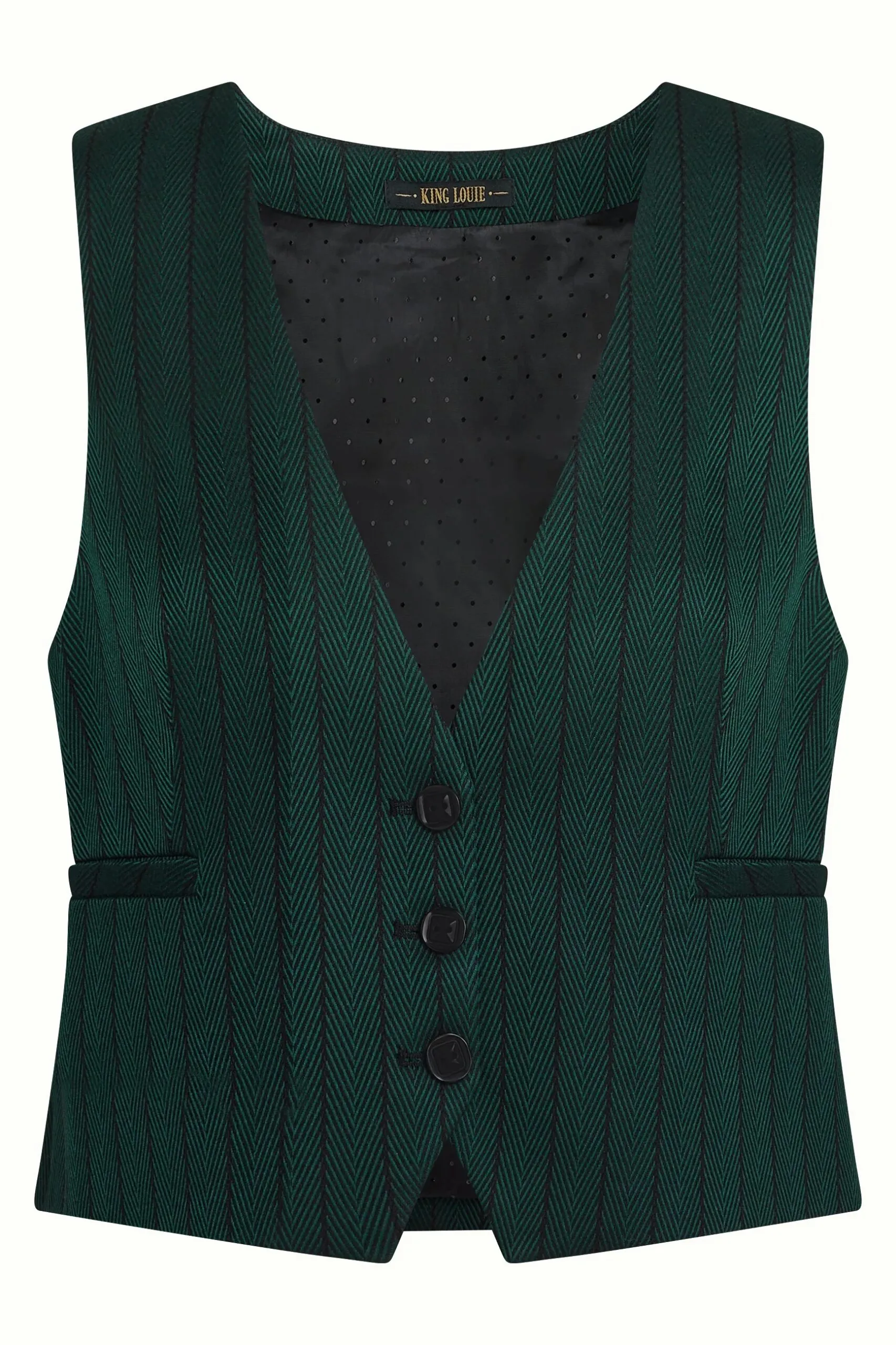 Cissy Gilet Dale Chevron - pine green - Afbeelding 4