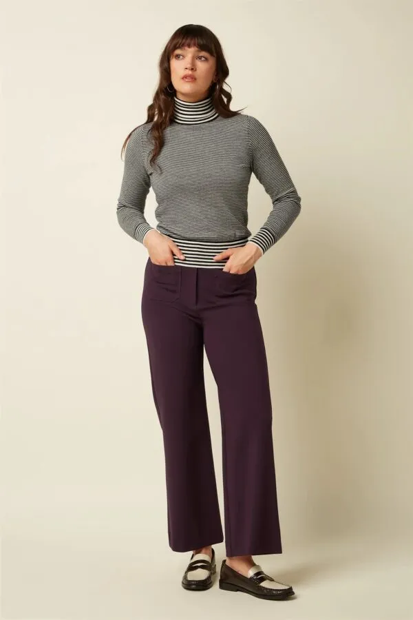 Cinzia Pocket Pants Uni Rodeo - Grape red