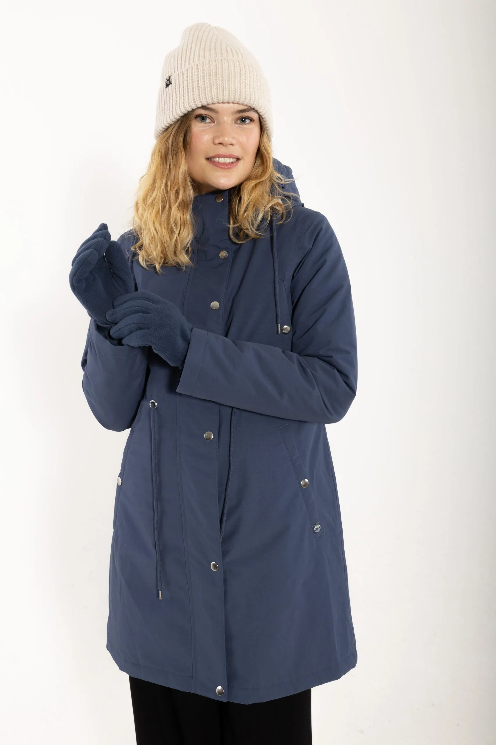 Danenora Winter Parka - Dark Grey Blue